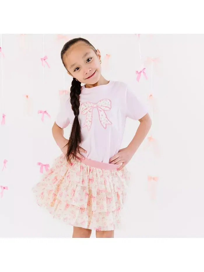 Юбка-пачка с цветочным принтом для девочек Little and Big Girls Ditsy Floral Petal Tutu Skirt Sweet — изображение 4 из 4