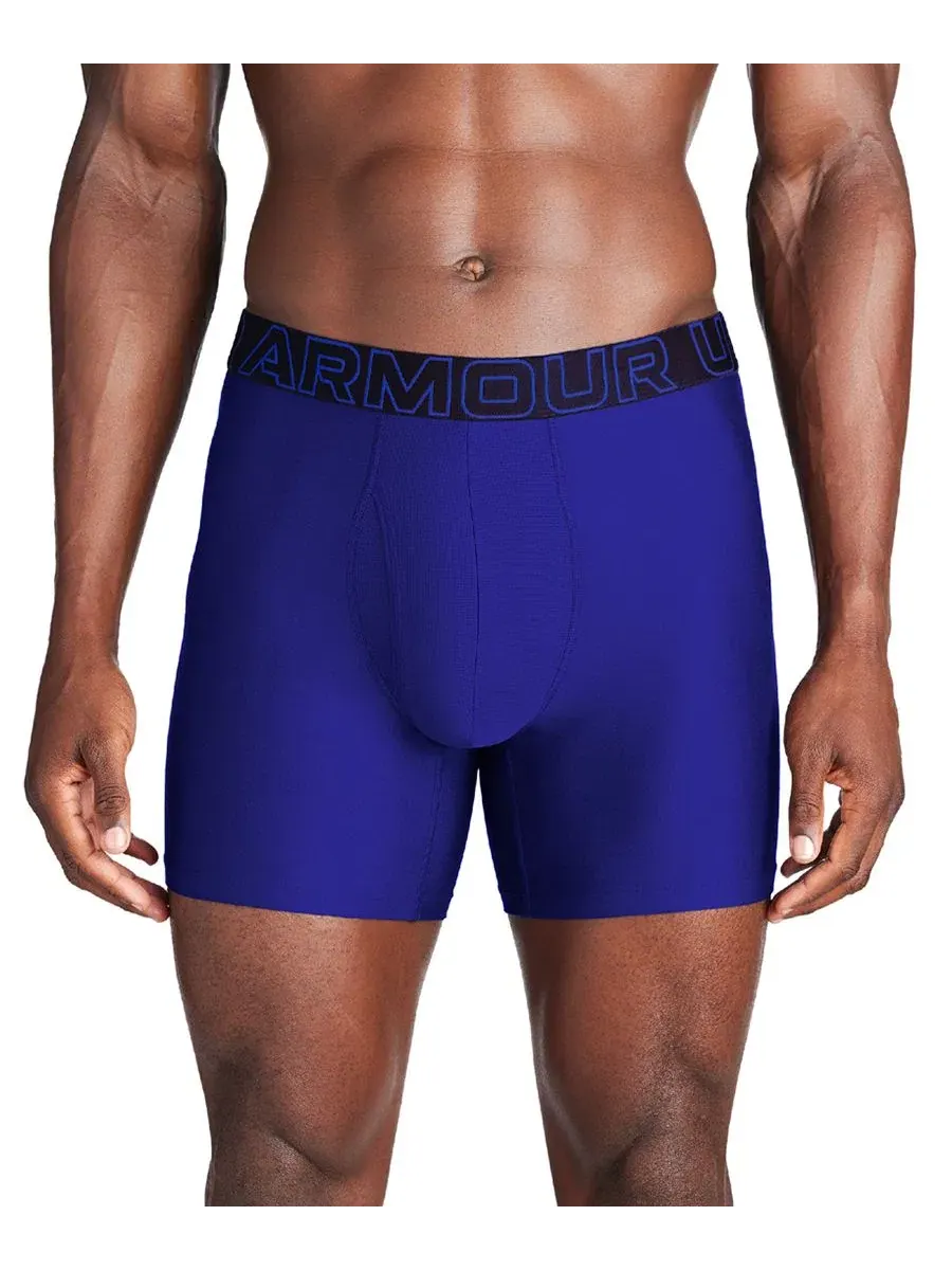Трусы-боксеры UA Performance Tech Under Armour — изображение 2 из 6, черный/синий/серый