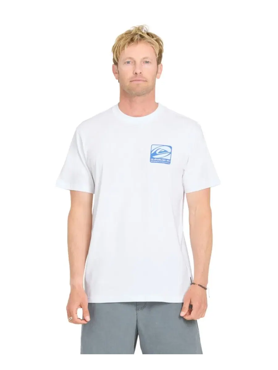 Мужская футболка с коротким рукавом стандартного кроя Quiksilver — изображение 2 из 3, белый
