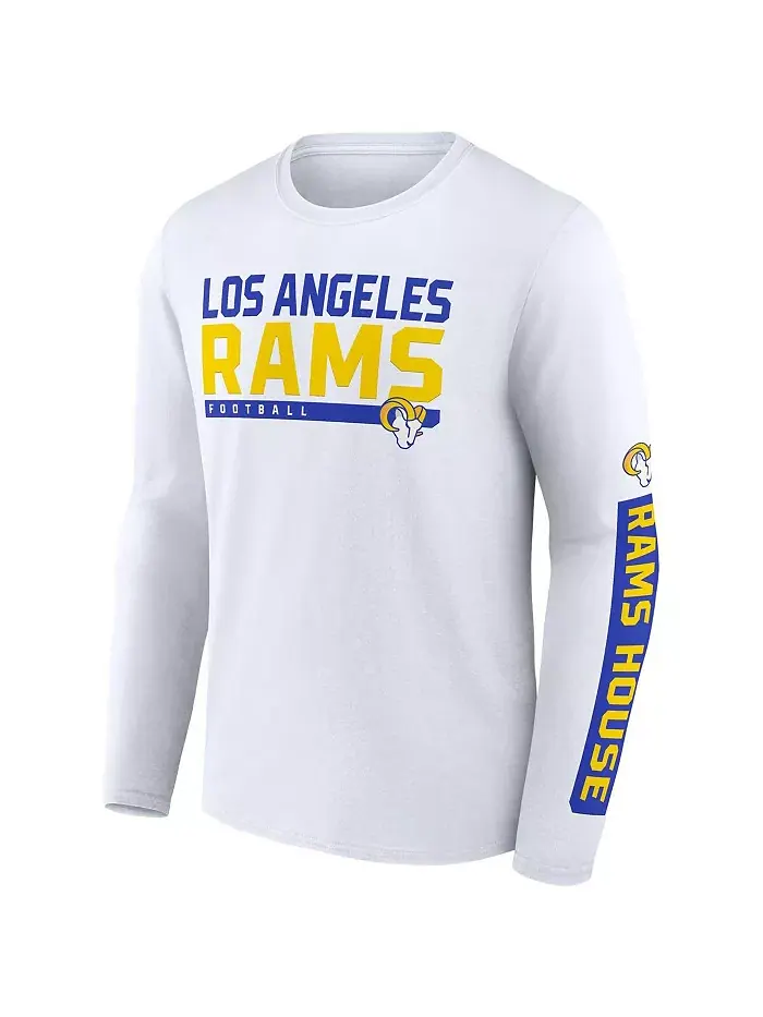 Мужской набор из двух футболок Los Angeles Rams с графиком игр 2023 года — изображение 3 из 4, белый