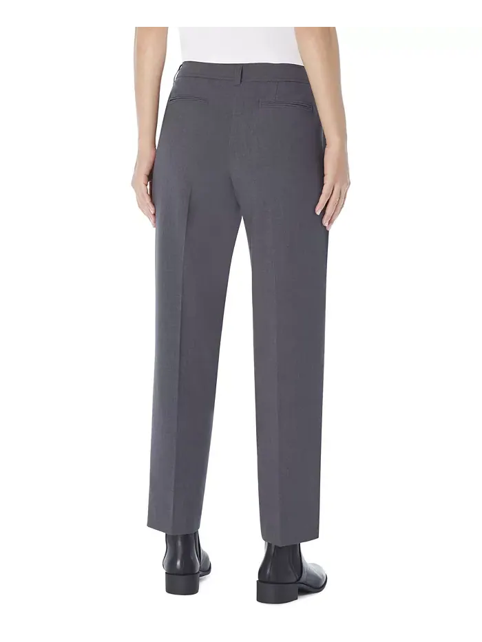 Женские прямые брюки из ткани Bi-Stretch Jones New York — изображение 2 из 2, серый