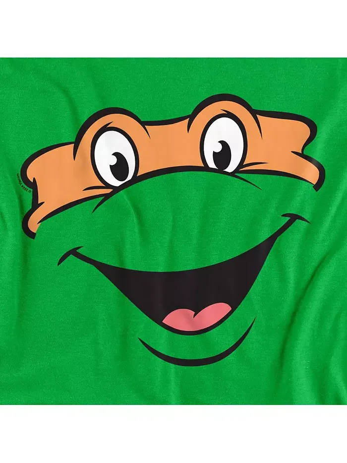 Мужская футболка Michaelangelo Smile Teenage Mutant Ninja Turtles — изображение 3 из 3, зеленый