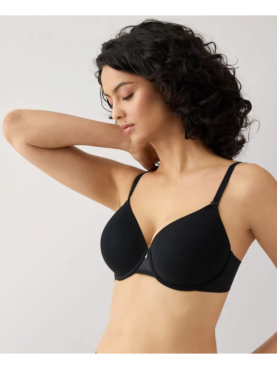 Женский бюстгальтер Go Anywear Contour Underwire T-Shirt Bra Wacoal — изображение 2 из 6, черный
