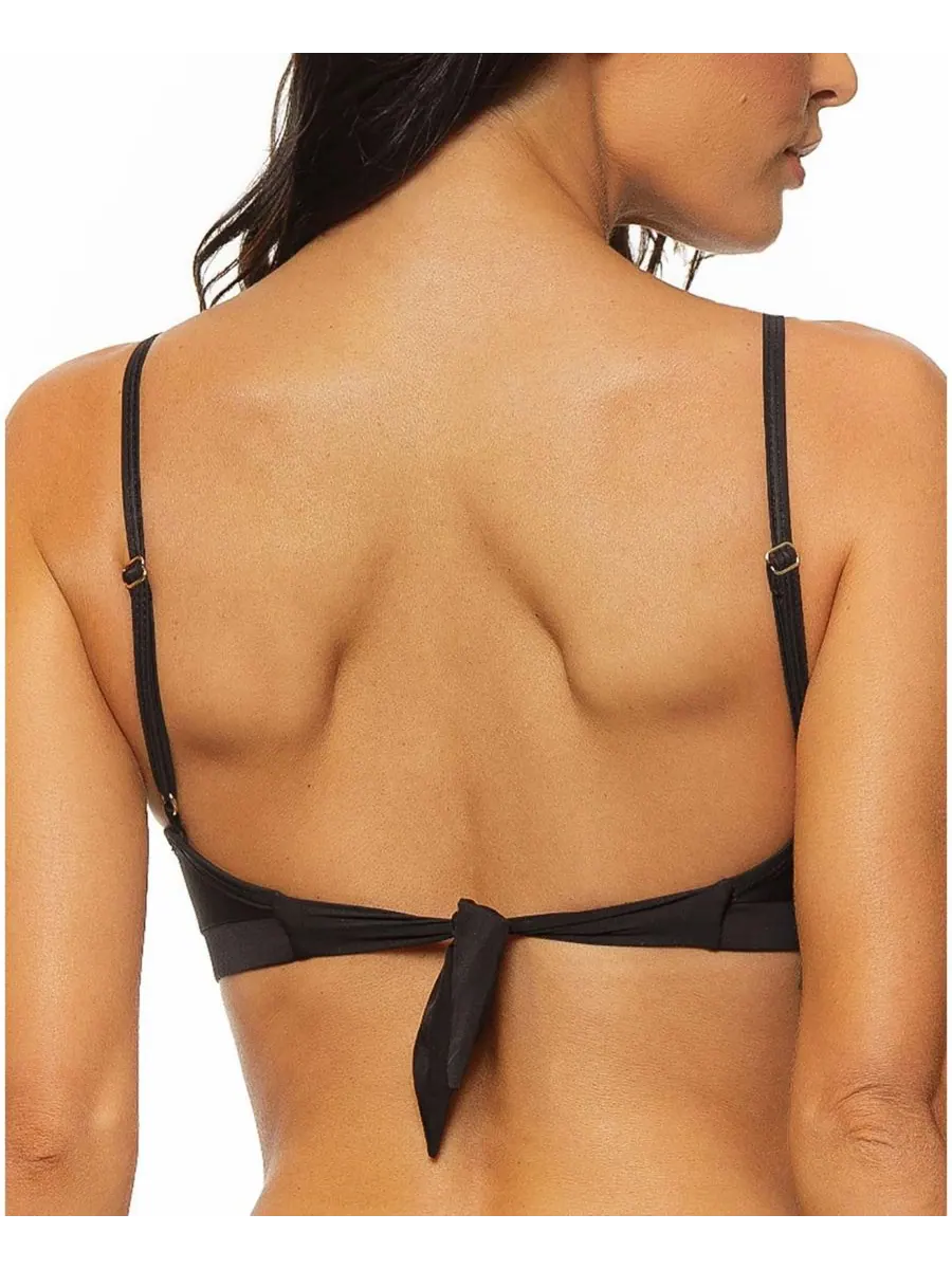 Женский бикини-топ с подкладкой и косточками Guria Beachwear — изображение 2 из 3, черный