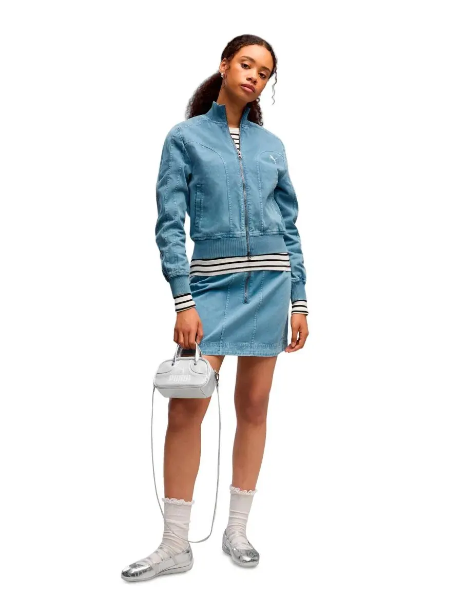 Юбка-мини Puma Future Puma Archive Cool Blue — изображение 2 из 3, синий