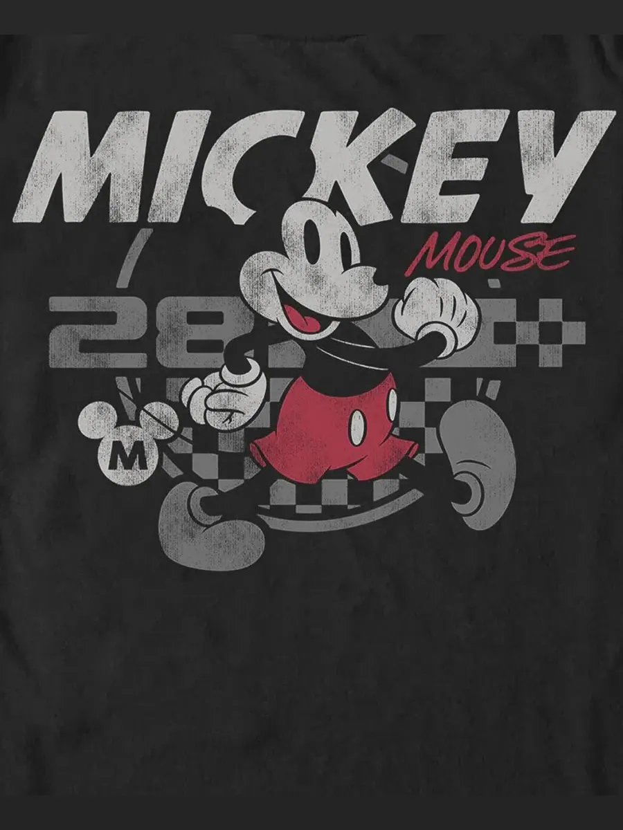 Футболка мужская с принтом Mickey Classic Race Fifth Sun — изображение 3 из 3, черный