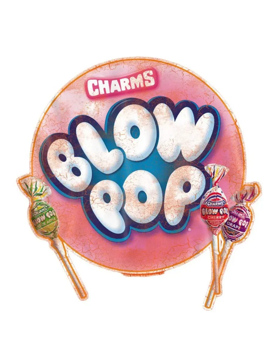 Футболка с принтом Blow Pop Tootsie Roll — изображение 2 из 3, оранжевый