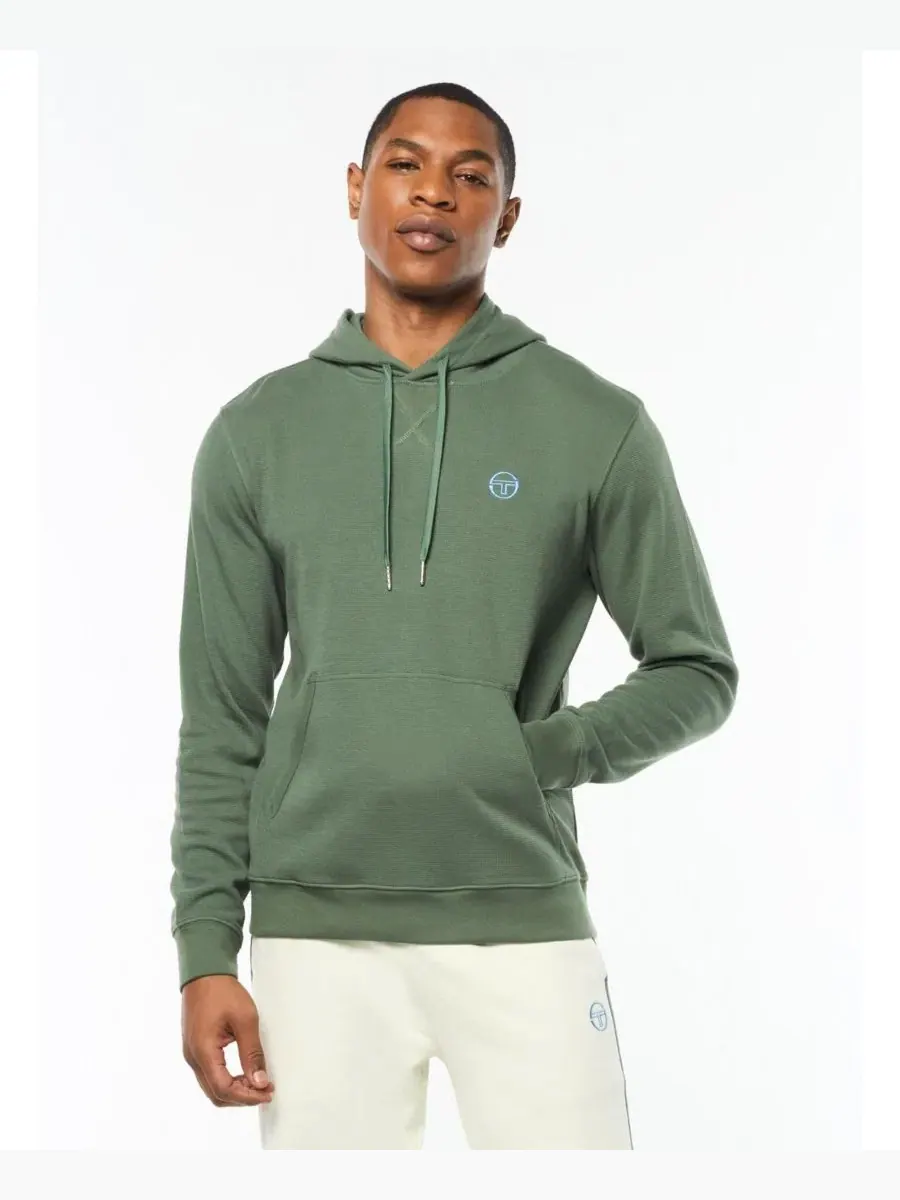 Худи мужское с принтом Grafico Sergio Tacchini — изображение 1 из 5, зеленый