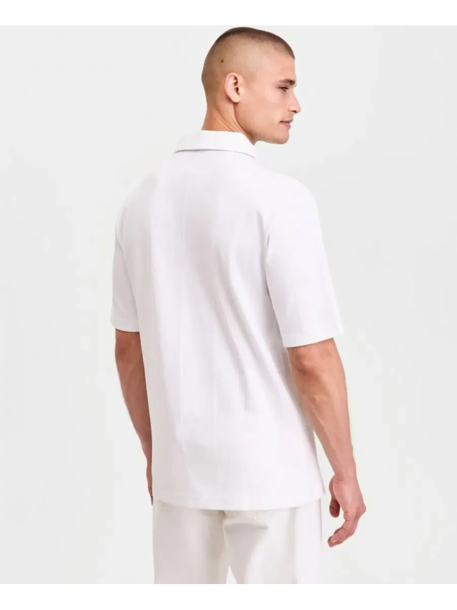 Поло из хлопка Dasillo Hugo Boss — изображение 4 из 4, белый