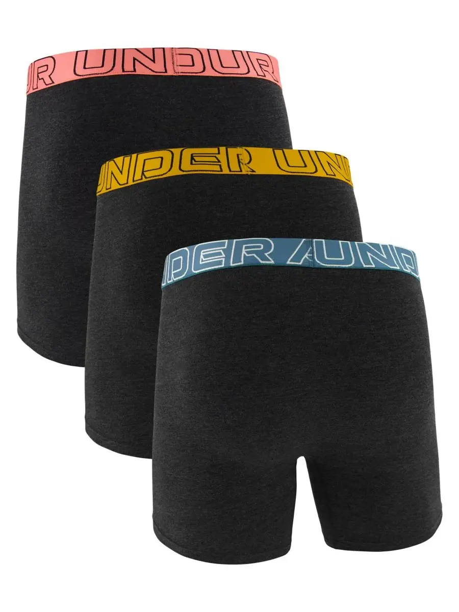 Мужские боксерские трусы Boxerjock Novelty, комплект из 3 штук Under Armour — изображение 4 из 5, черный