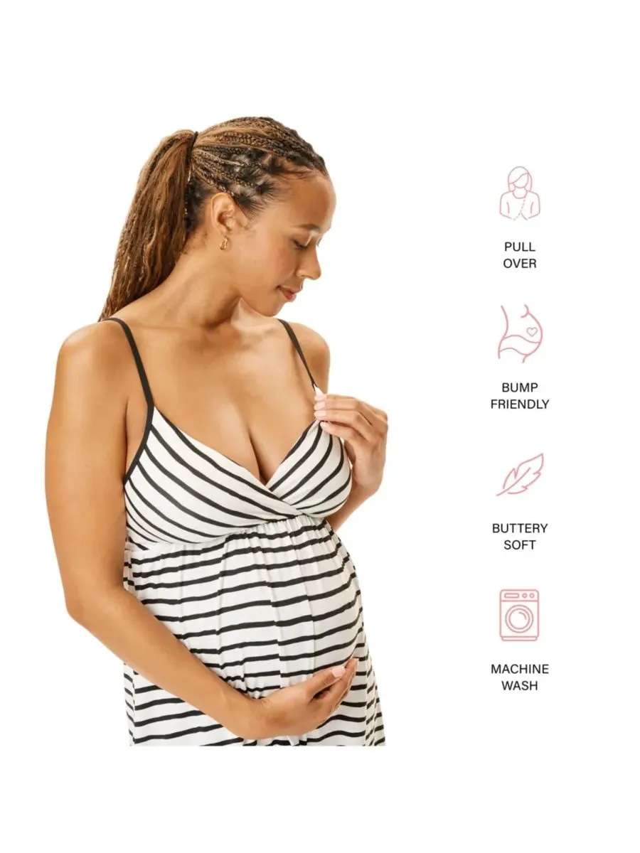 Беременность, материнство, кормление грудью, сон, гигиеническая одежда Motherhood Maternity — изображение 4 из 4, черный