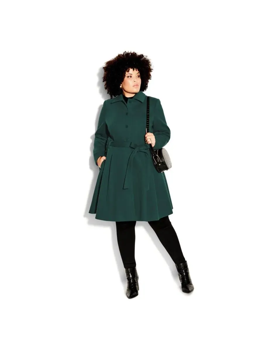 Женское пальто Blushing Belle больших размеров CITY CHIC