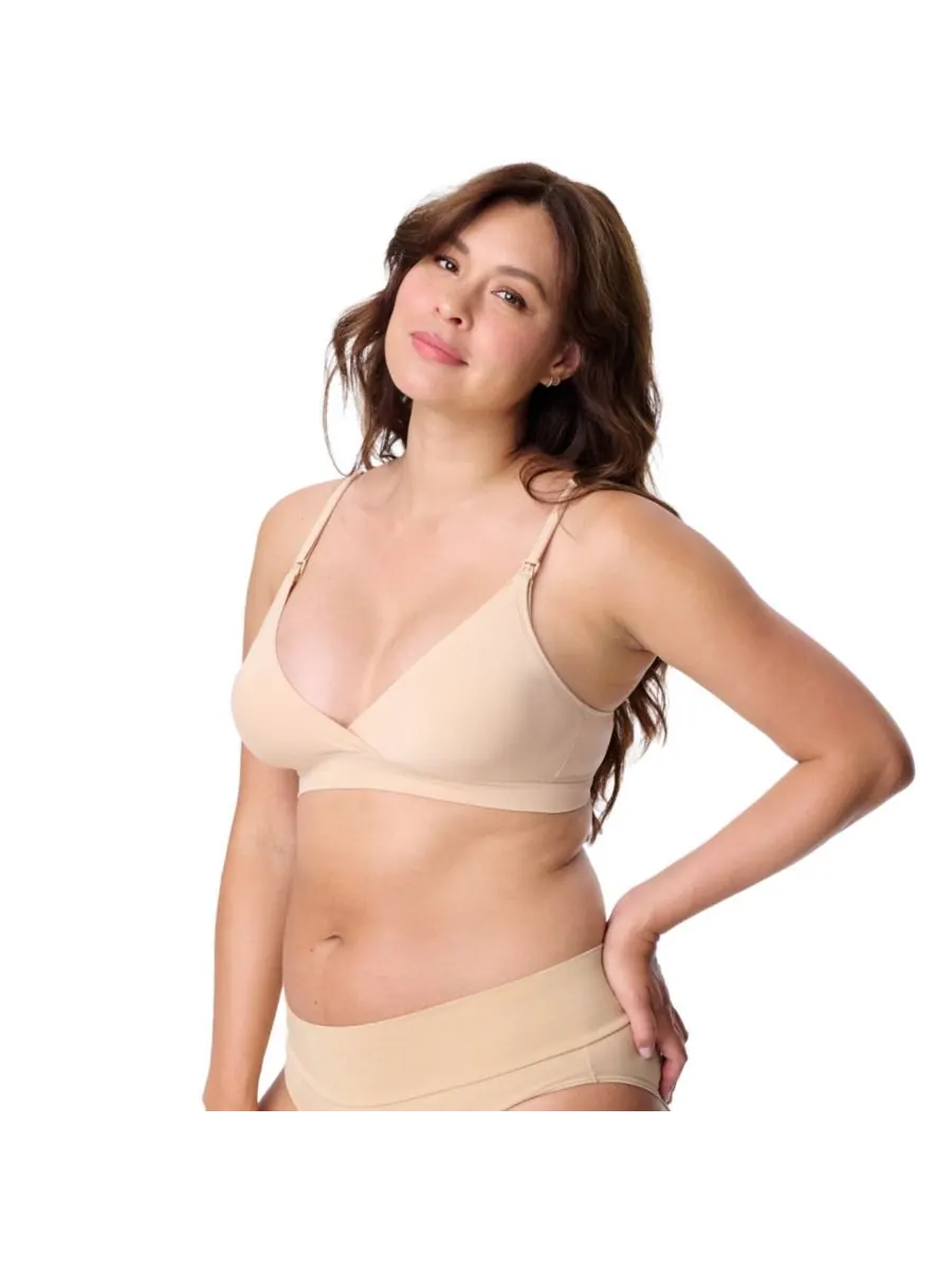 Бесшовный бюстгальтер для кормления и беременных Motherhood Women's Maternity Wireless Seamless — изображение 5 из 5, бежевый