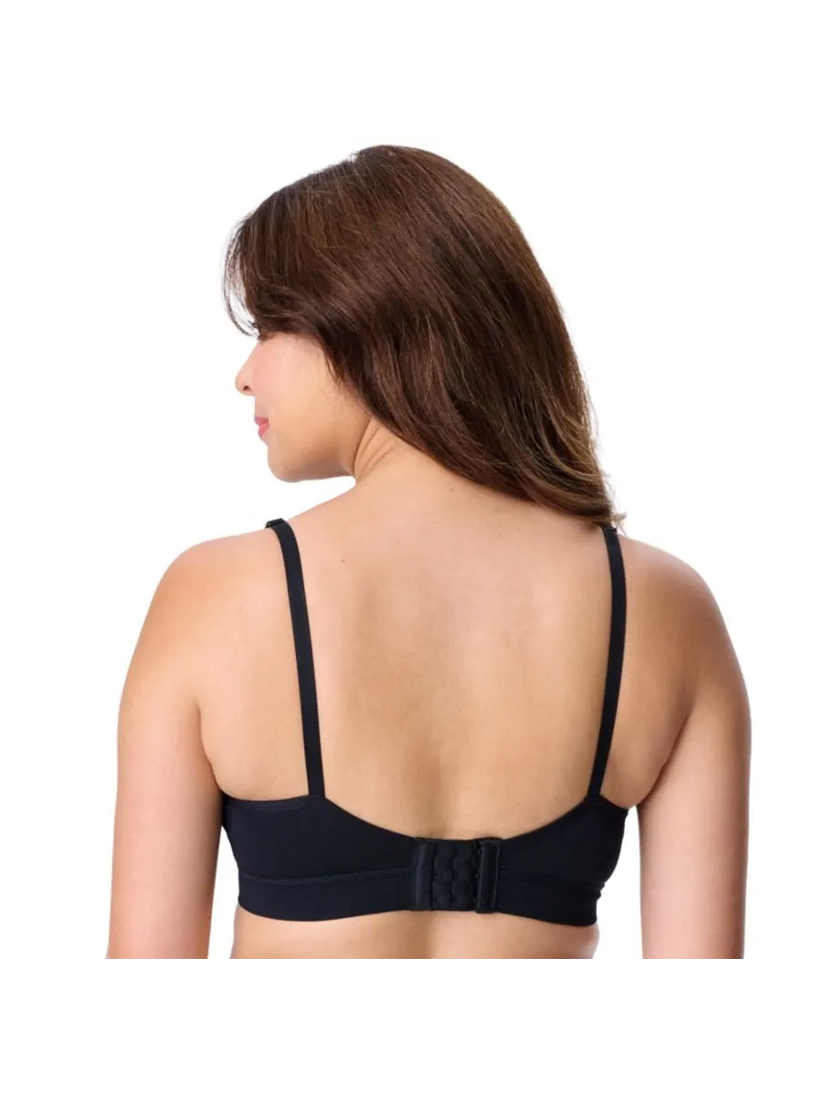 Бесшовный бюстгальтер для кормления и беременных Motherhood Women's Maternity Wireless Seamless — изображение 2 из 5, черный