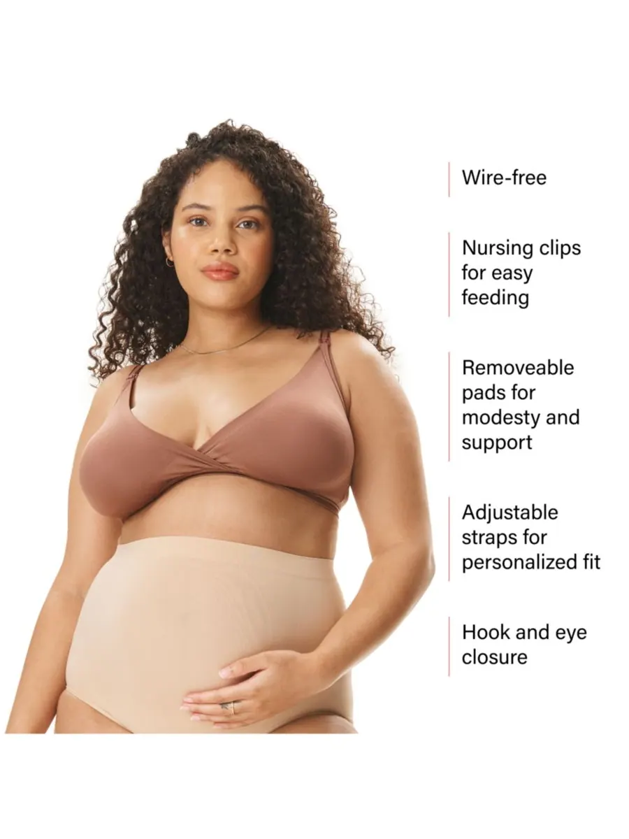 Бесшовный бюстгальтер для кормления и беременных Motherhood Women's Maternity Wireless Seamless — изображение 4 из 5