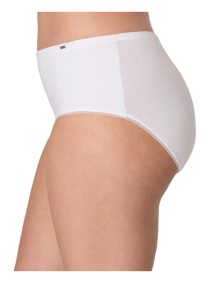 Женское хлопковое нижнее белье Lux Cotton Essentials Hipster Underwear DFLEHP Bali — изображение 2 из 5, белый