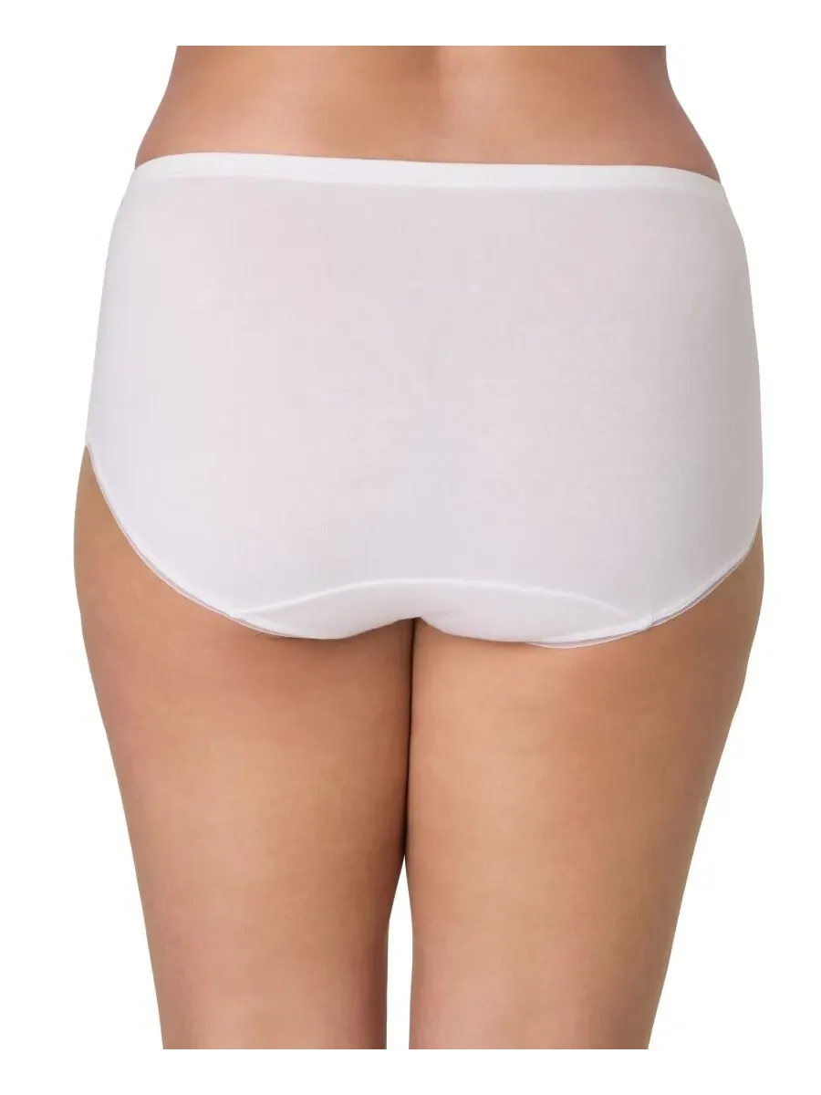 Женское хлопковое нижнее белье Lux Cotton Essentials Hipster Underwear DFLEHP Bali — изображение 3 из 5, белый