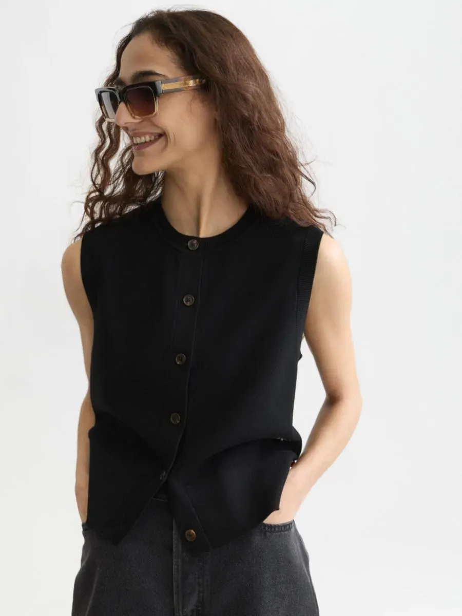 Женская футболка и топ Scotch and Soda, компактный вязаный крой свободного кроя, модель Spencer — изображение 1 из 5, серый