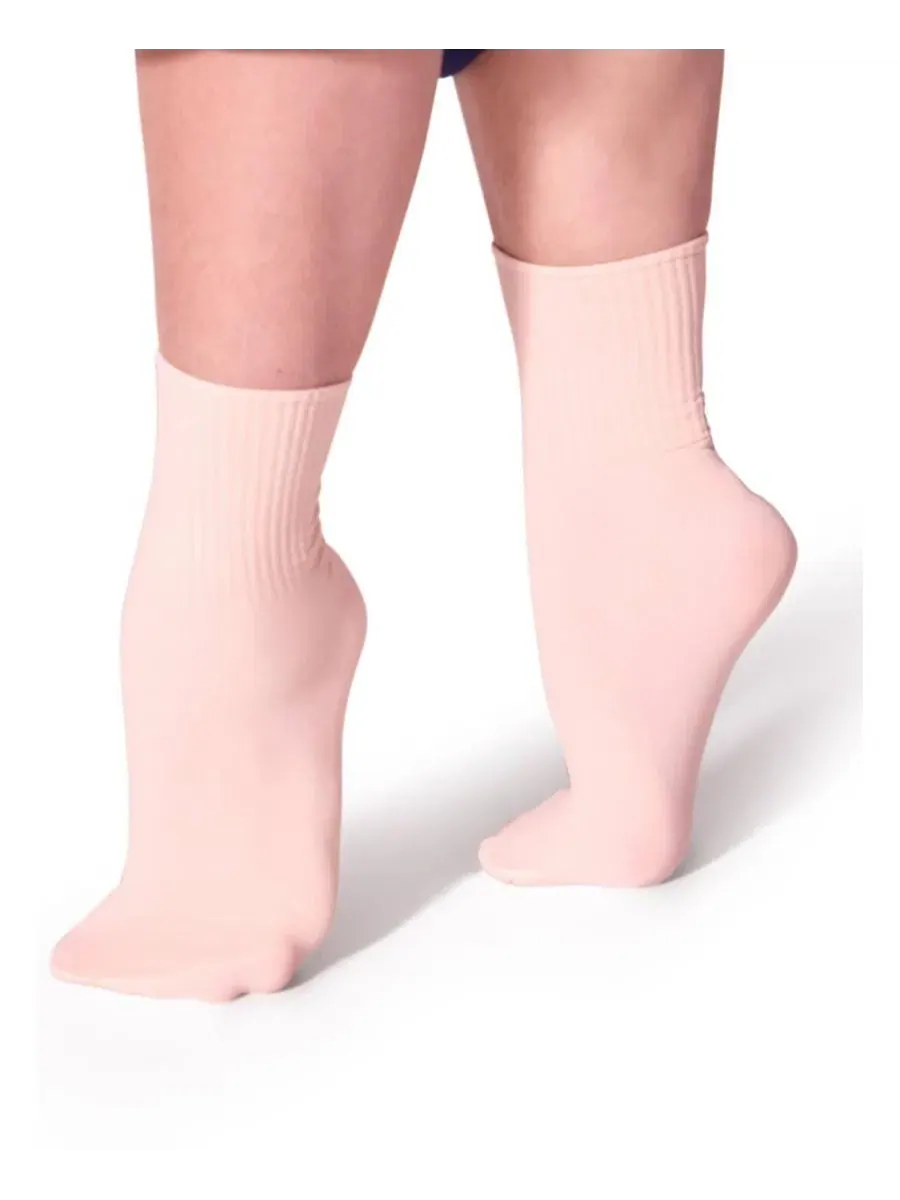 Женские ребристые носки Capezio — изображение 1 из 3, розовый