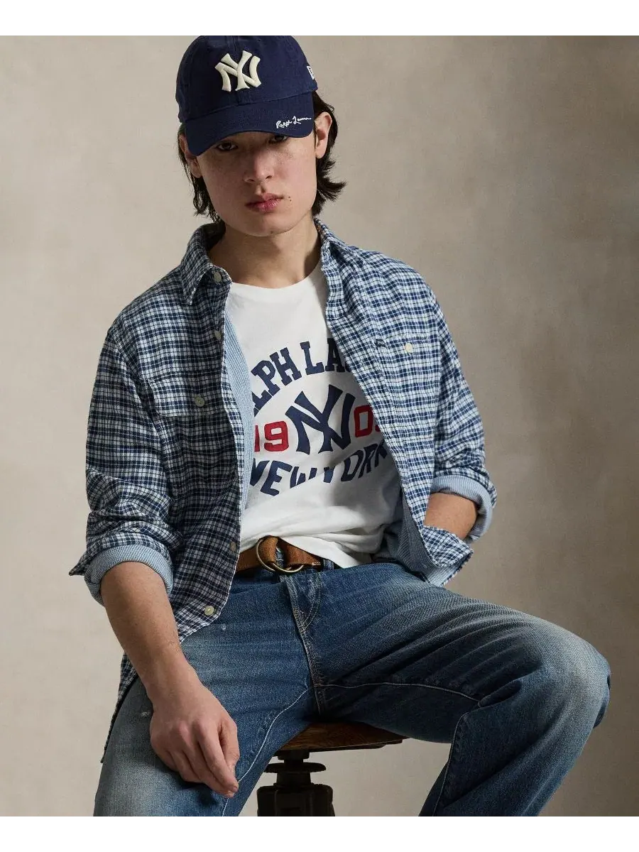 Мужская футболка с логотипом Polo Ralph Lauren — изображение 5 из 6, белый