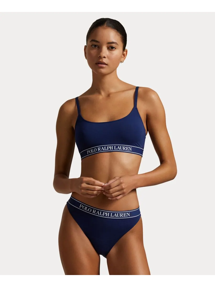 Женские бикини-трусики с высокой талией, комплект из 3 штук, 4P0707 Polo Ralph Lauren — изображение 3 из 3
