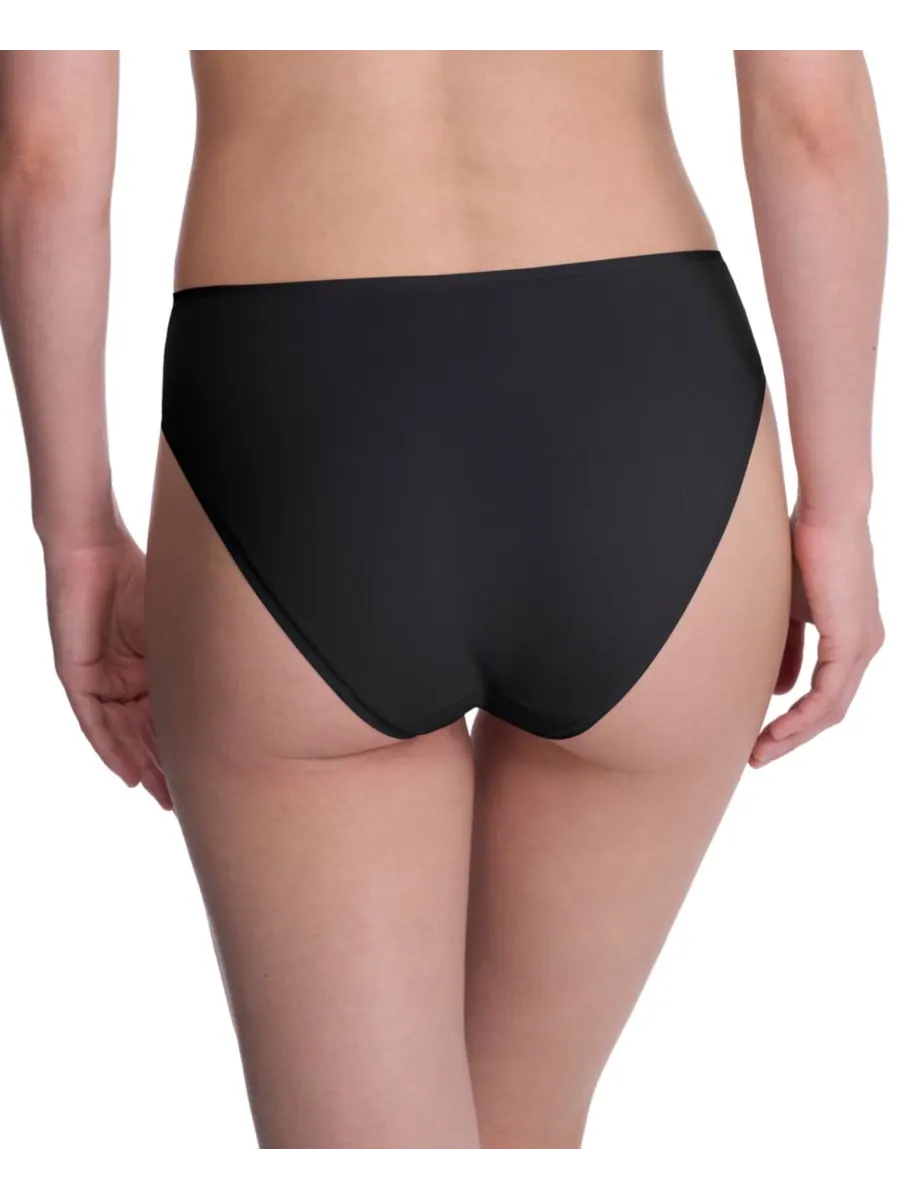 Женские трусики Bliss Bare Cotton High-Cut Brief Underwear 772346 Natori — изображение 3 из 3, черный