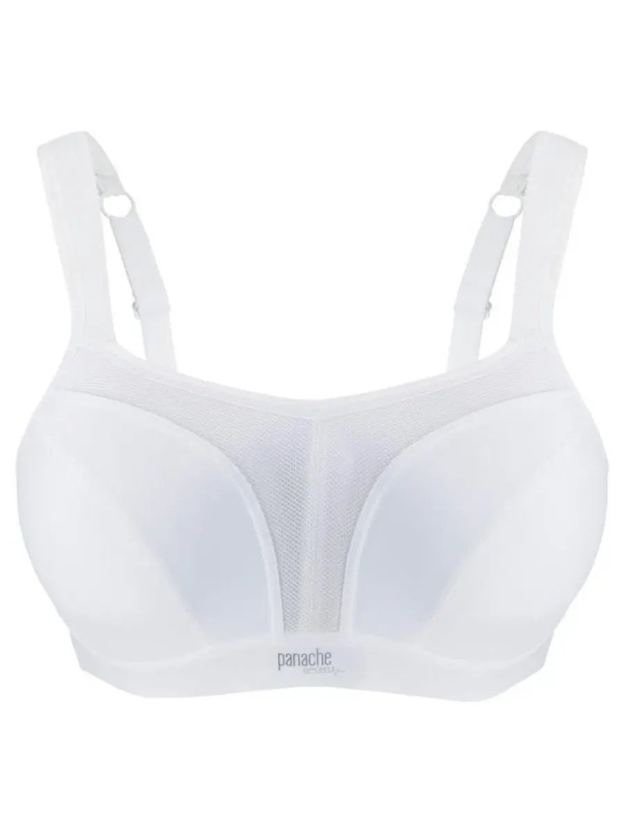 Женский спортивный бюстгальтер Power 5021 на косточках Panache Lingerie — изображение 3 из 4, белый