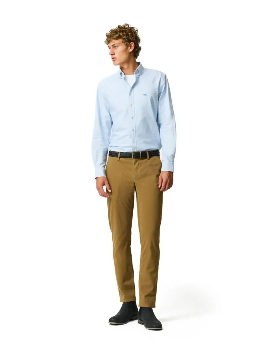 Мужская хлопковая рубашка Gunn Oxford Crossing Sport Fit Rodd & Gunn — изображение 2 из 6, синий