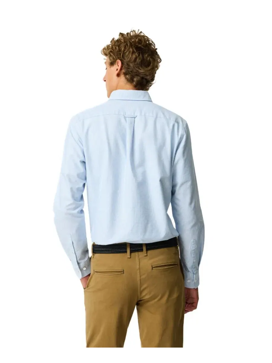 Мужская хлопковая рубашка Gunn Oxford Crossing Sport Fit Rodd & Gunn — изображение 4 из 6, синий