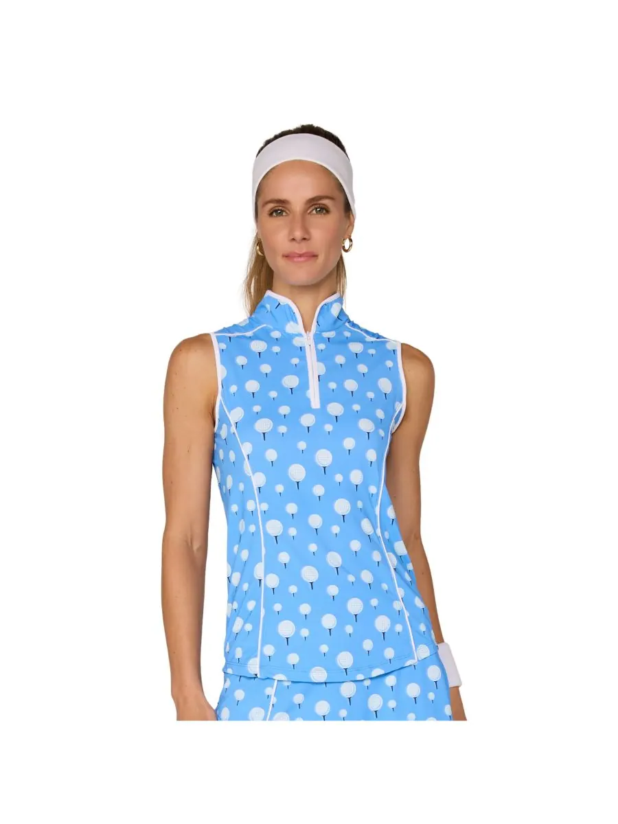Топ без рукавов с отложным воротником от G Lifestyle G Lifestyle Clothing, Tee it up bt.peri