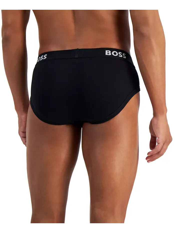 Мужские трусы с логотипом, 5 штук Hugo Boss — изображение 2 из 4, черный