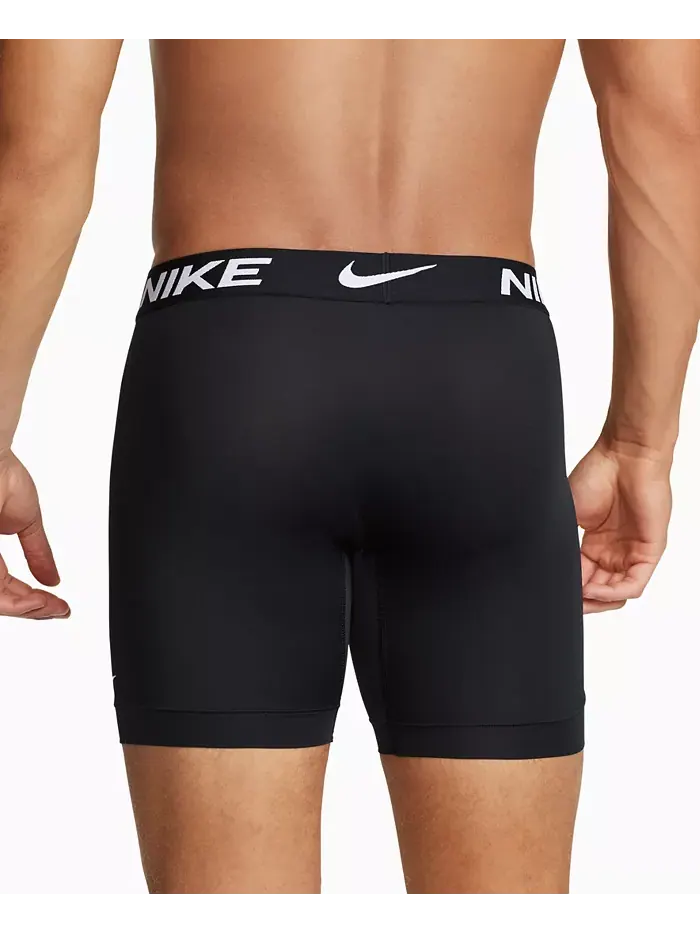 Мужские боксеры-слипы Essential Micro Long Dri-FIT, 3 шт Nike — изображение 3 из 4, черный