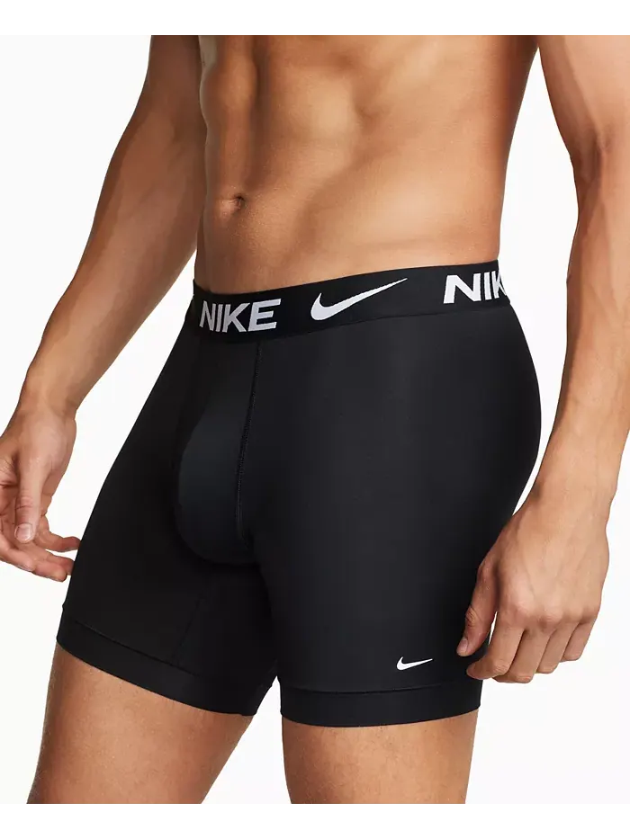 Мужские боксеры-слипы Essential Micro Long Dri-FIT, 3 шт Nike — изображение 4 из 4, черный