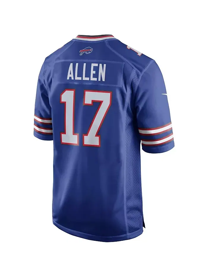 Мужская игровая футболка Josh Allen Buffalo Bills Team Game Player Jersey Nike — изображение 2 из 3, королевский