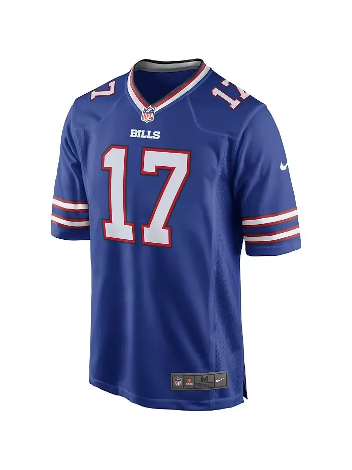 Мужская игровая футболка Josh Allen Buffalo Bills Team Game Player Jersey Nike — изображение 3 из 3, королевский