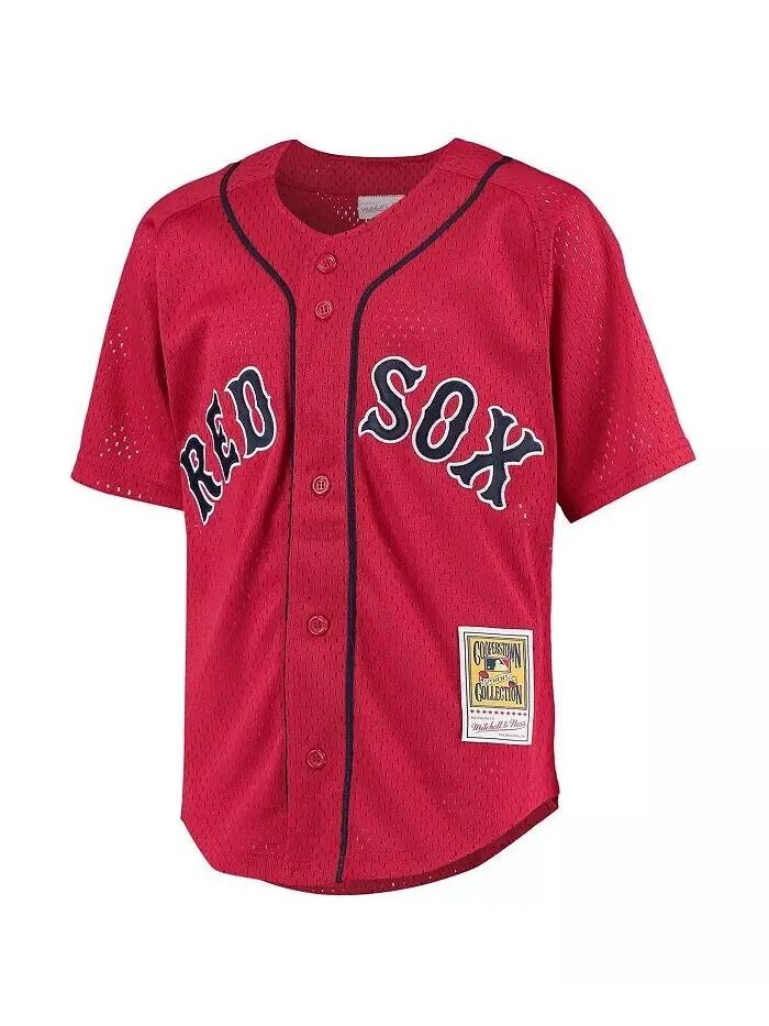 Джерси Дэвида Ортиса Big Boys Red Boston Red Sox Cooperstown Collection для тренировки ватина — изображение 2 из 3