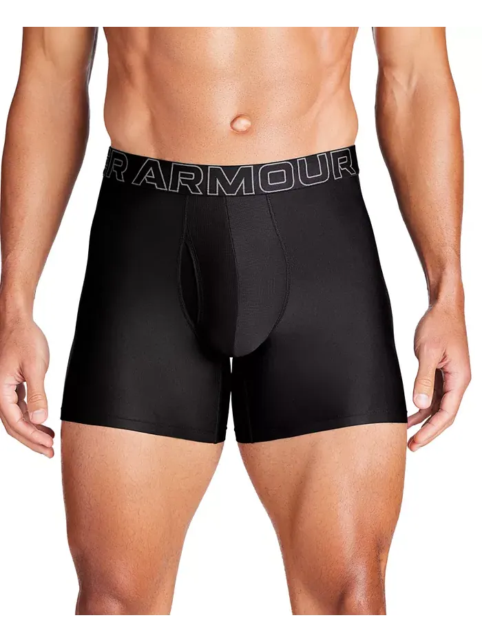 Мужские боксеры Performance Tech Solid, 3 шт., 6" Under Armour — изображение 2 из 3, черный