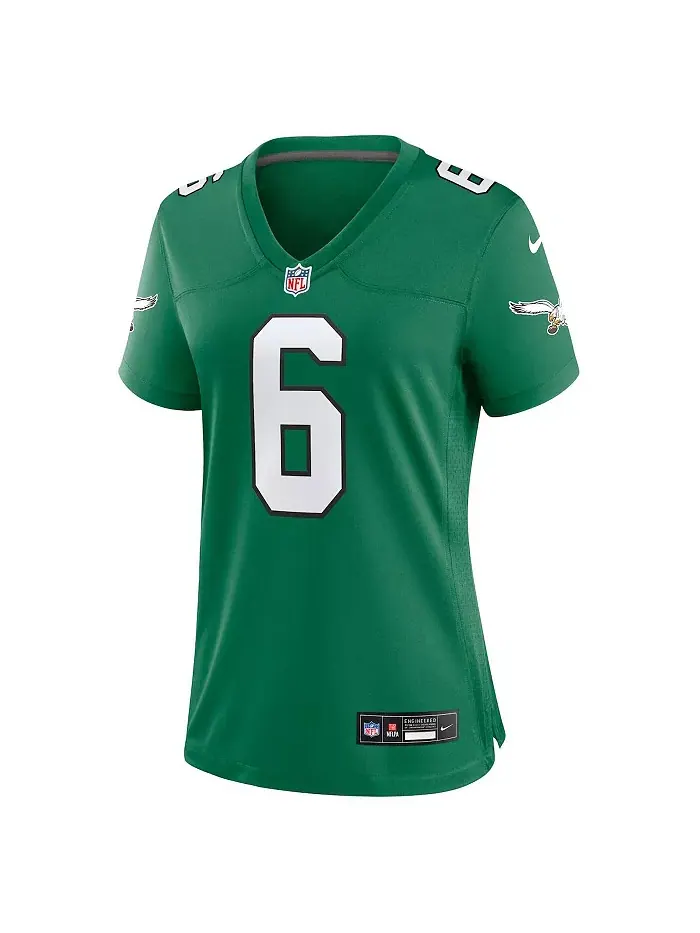 Мужская игровая футболка DeVonta Smith Philadelphia Eagles Nike — изображение 2 из 5, зеленый