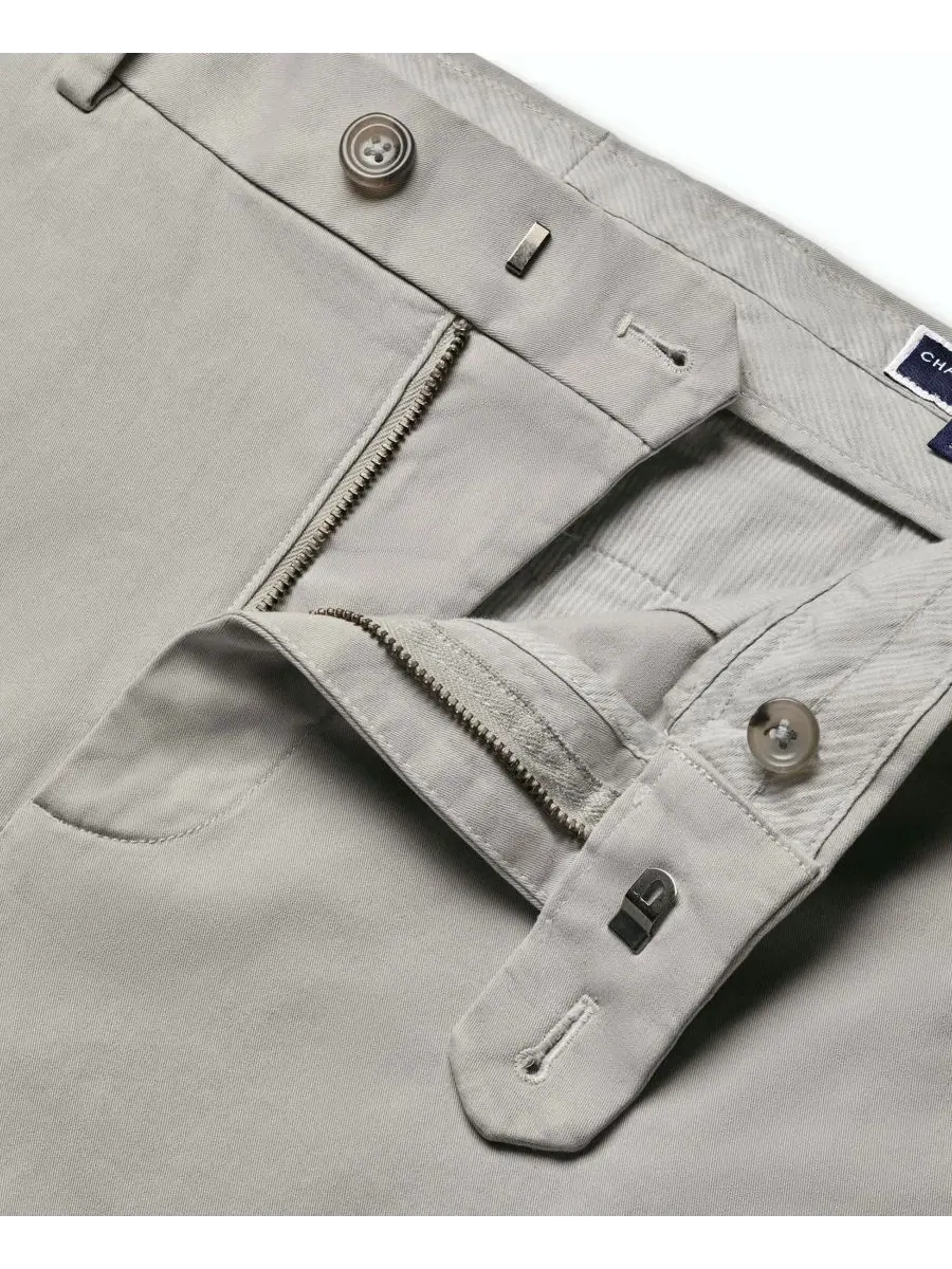 Брюки чинос узкого кроя Charles Tyrwhitt — изображение 5 из 5, серебристый серый