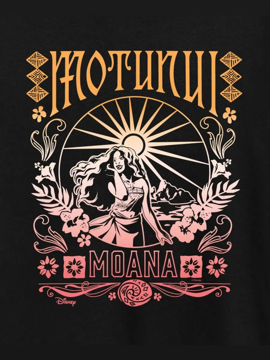 Футболка с принтом Motunui Groovy Design Hybrid Apparel — изображение 3 из 3, черный