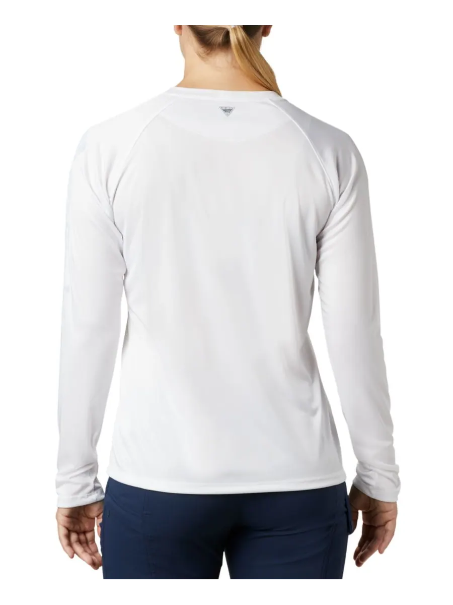 Женская футболка PFG Tidal Tee II Omni-Shade Columbia — изображение 2 из 5, белый серый