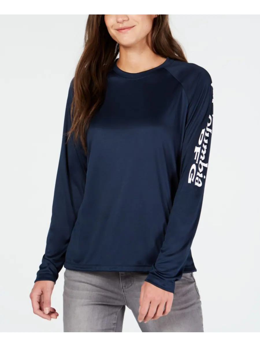 Женская футболка PFG Tidal Tee II Omni-Shade Columbia — изображение 1 из 5, темно-синий