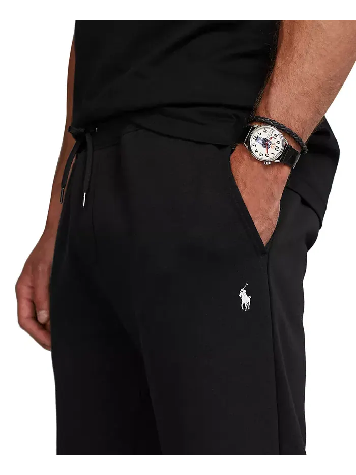 Мужские утепленные спортивные брюки Big & Tall Double-Knit Jogger Pants Polo Ralph Lauren — изображение 3 из 4, черный