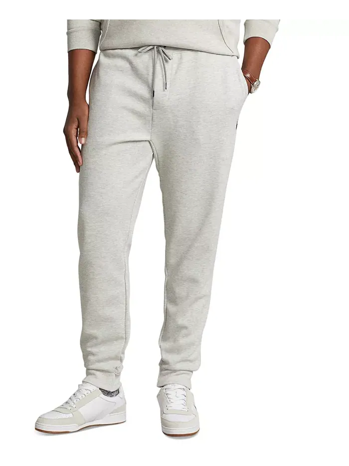 Мужские утепленные спортивные брюки Big & Tall Double-Knit Jogger Pants Polo Ralph Lauren — изображение 1 из 4, серый