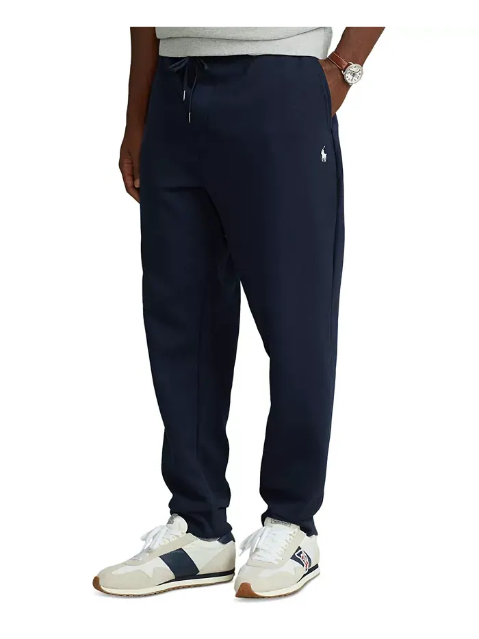 Мужские утепленные спортивные брюки Big & Tall Double-Knit Jogger Pants Polo Ralph Lauren — изображение 1 из 4, темно-синий