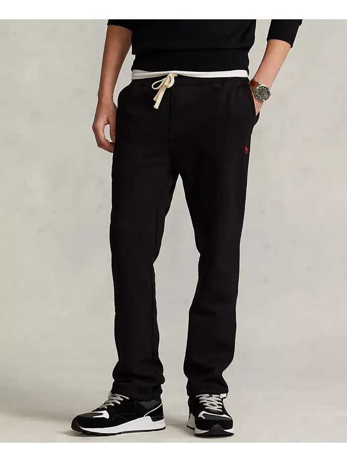 Мужские флисовые спортивные брюки Signature Fleece Sweatpant Polo Ralph Lauren — изображение 1 из 5, черный