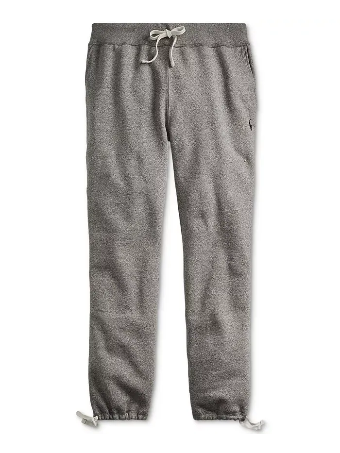Мужские флисовые спортивные брюки Signature Fleece Sweatpant Polo Ralph Lauren — изображение 4 из 4, серый