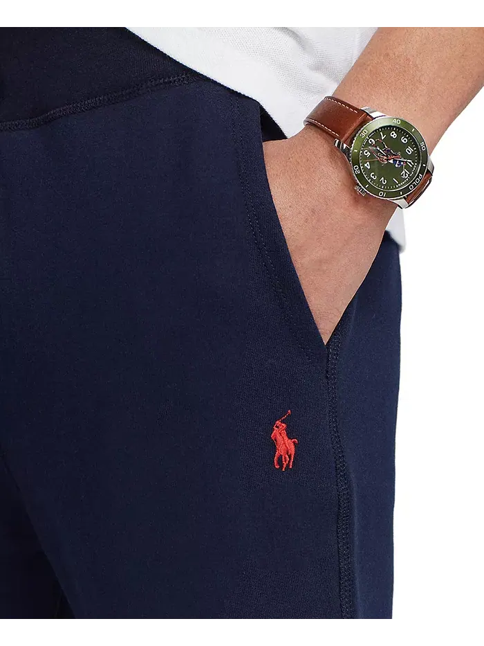 Мужские флисовые спортивные брюки Signature Fleece Sweatpant Polo Ralph Lauren — изображение 11 из 11, темно-синий