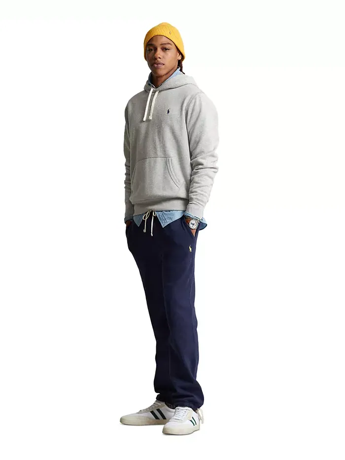 Мужские флисовые спортивные брюки Signature Fleece Sweatpant Polo Ralph Lauren — изображение 7 из 11, темно-синий
