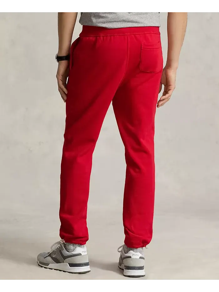 Мужские флисовые спортивные брюки Signature Fleece Sweatpant Polo Ralph Lauren — изображение 3 из 4, красный